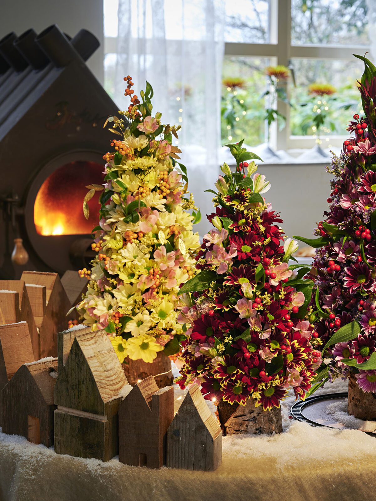 Creëer een kleurrijke kerstsfeer met chrysanten